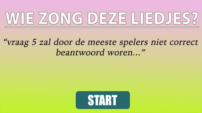 Banner for QUIZZZ: WIE ZONG HET? 