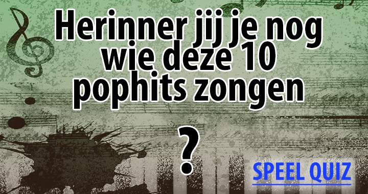 Banner for Popmuziek quiz