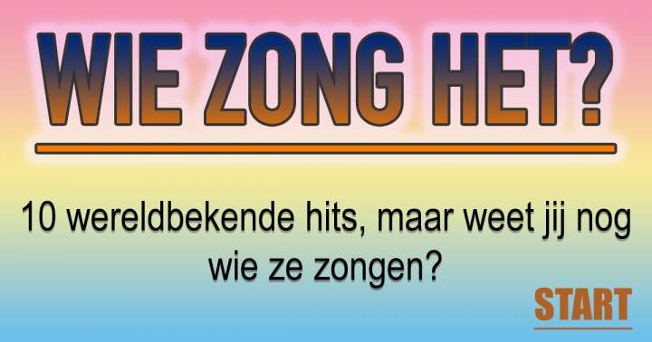 Banner for Van wie zijn deze jaren '60 hits?