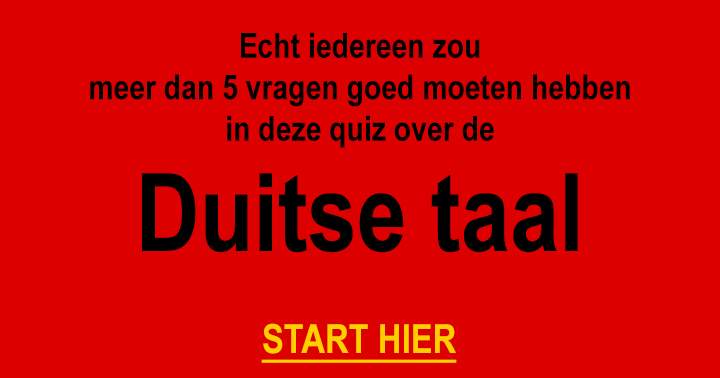 Banner for Hoe goed beheers jij de Duitse taal?