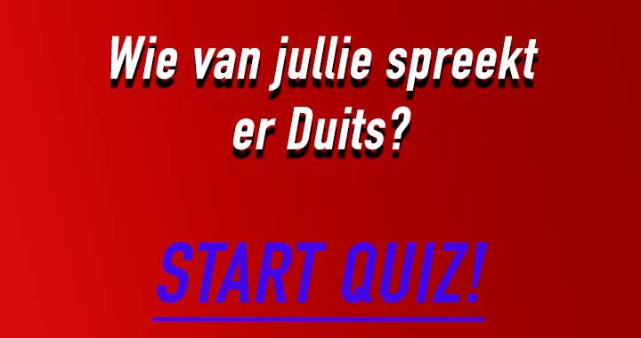 Banner for Spreek jij de Duitse taal?