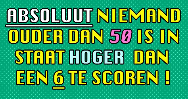 Banner for BEN JE OUDER DAN 50??