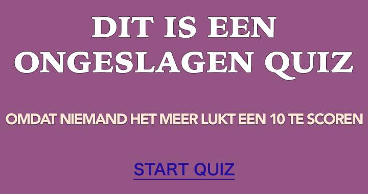 Banner for Versla jij deze quiz door het scoren van een 10?