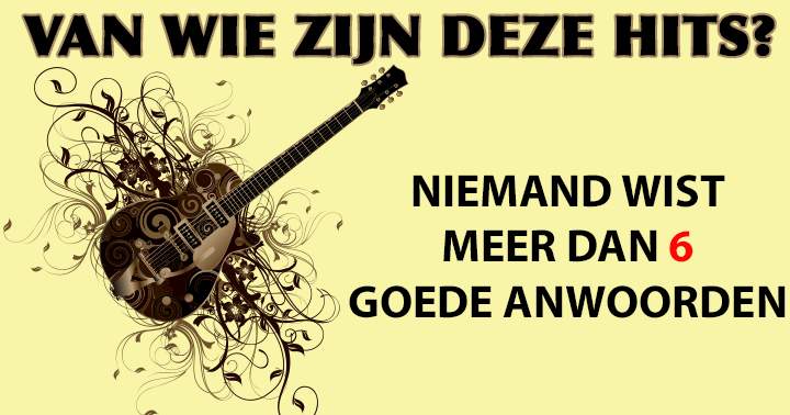 Banner for Van wie zijn deze hits?