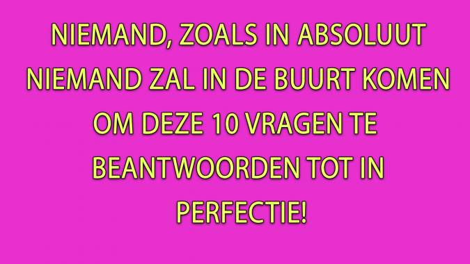 Onmogelijk om een ​​perfecte 10 te scoren