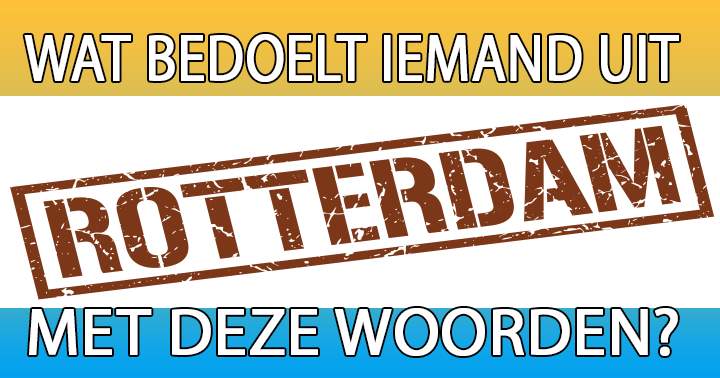 Banner for Zou jij een Rotterdammer begrijpen?