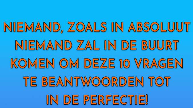 Onmogelijk om een ​​perfecte 10 te scoren