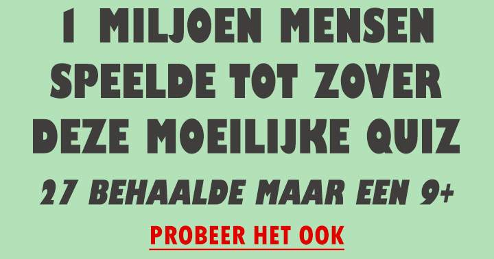 Banner for Alleen de extreem slimme mensen halen een foutloze 10!