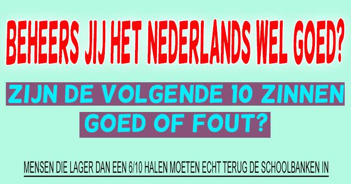 Banner for Beheers jij de Nederlandse taal eigenlijk wel?