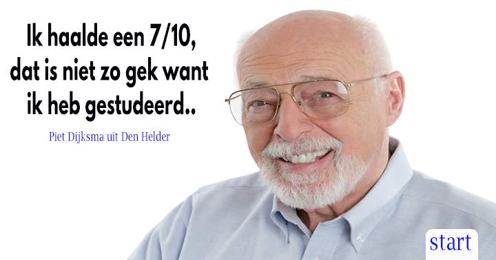 Banner for Piet heeft gestudeerd en haalde een 7/10, doe jij dat beter?