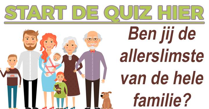 Banner for Ben jij de slimste van je familie?