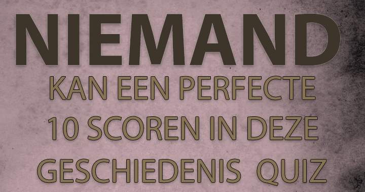 Banner for Geschiedenis Quiz 