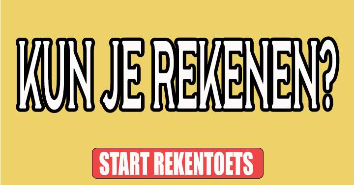 Banner for Alleen voor de rekenwonders!