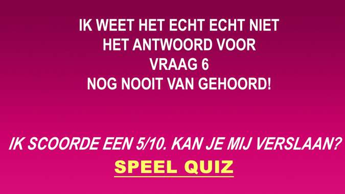 Algemene kennis quiz