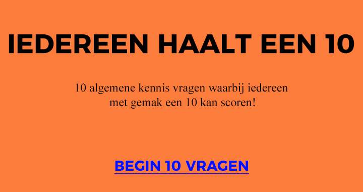 Banner for Iedereen haalt een 10, maar jij niet zeker?