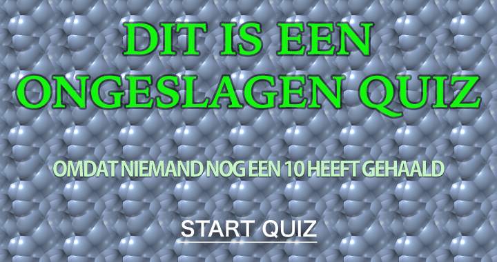 Banner for Iedereen is kansloos in deze quiz