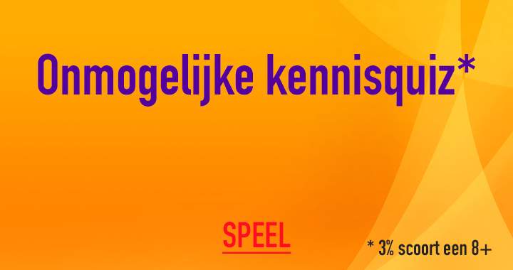 Banner for Onmogelijke kennisquiz