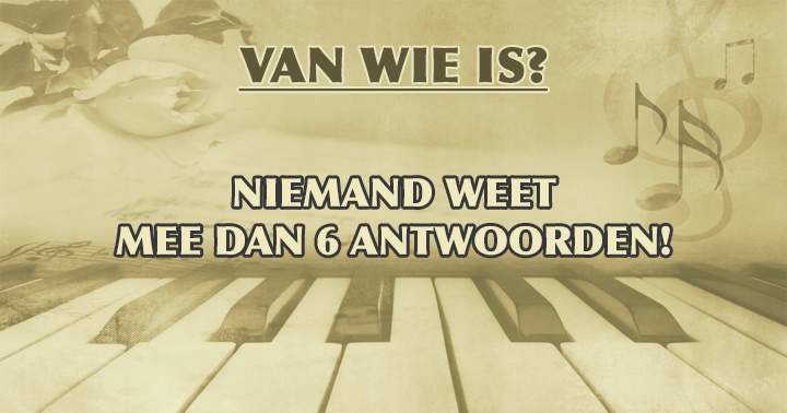 Banner for Kan jij ons vertellen van wie deze nummers zijn?