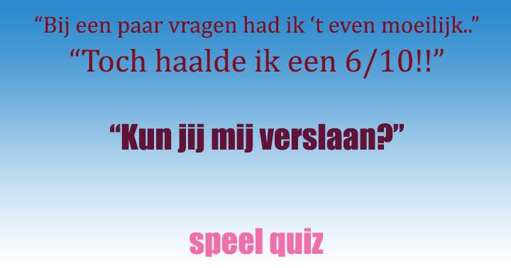 Banner for Een lastige algemene kennis quiz..