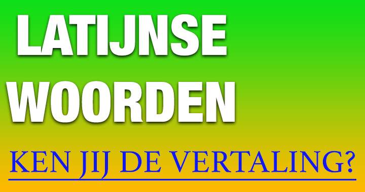 Banner for Niemand kent de vertaling van deze Latijnse woorden