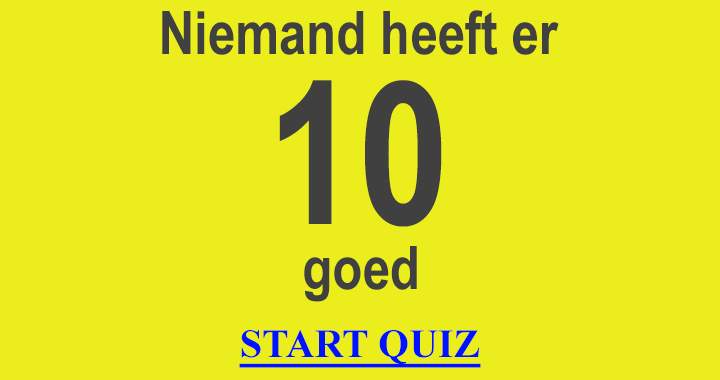 Banner for Niemand heeft er 10 goed