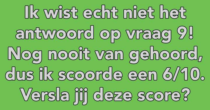 Banner for Weet jij het antwoord op vraag 9?