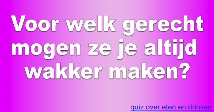 Banner for Eten en drinken quiz