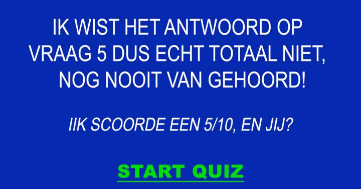 Banner for Weet jij het antwoord op vraag 5?