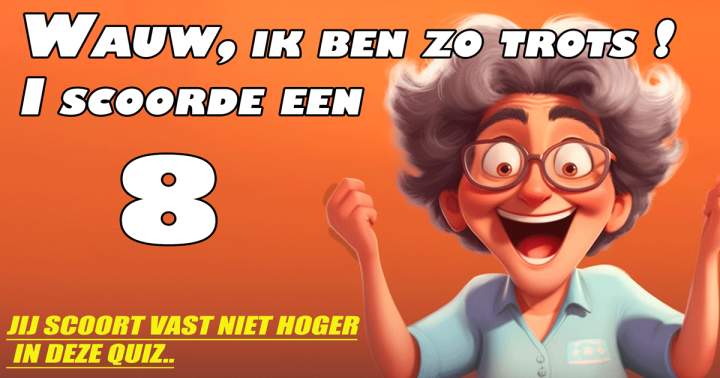 Banner for Lukt het jou om een score boven de 8 te behalen?