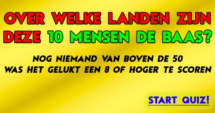 Banner for 10 foto's! Weet jij bij welk land ze horen?