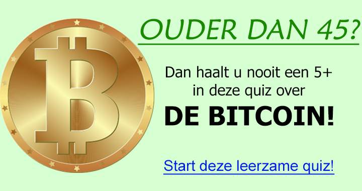 Banner for Scoort alleen de jeugd een voldoende in deze quiz over de Bitcoin?