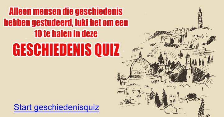 Banner for Heb jij geen geschiedenis gestudeerd? Dan wordt het lastig om een 10 te halen..