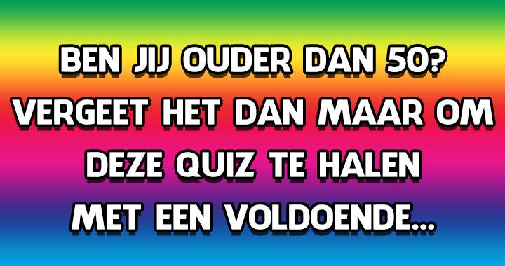 Banner for Vergeet het maar mensen ouder dan 50!