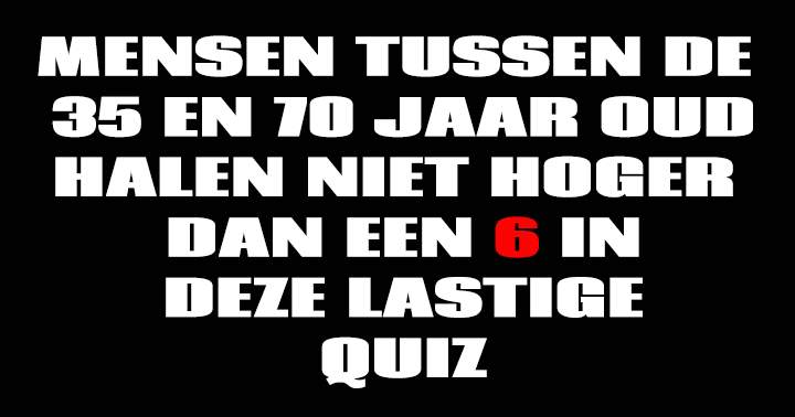 Banner for Lastige Algemene Kennis Quiz