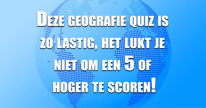 Banner for Moeilijke Geografie Quiz