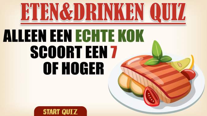 Banner for Eten & Drinken Trivia Quiz