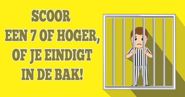 Banner for Ben jij slim genoeg om niet in de bak te eindigen?