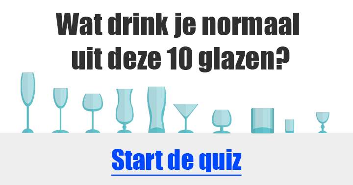 Banner for Wat drink je normaal gesproken uit deze glazen?