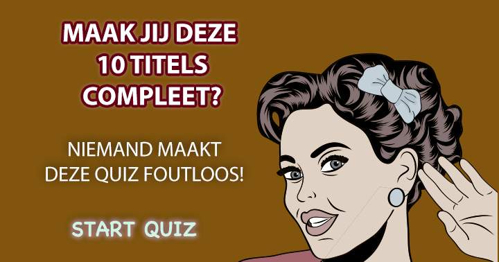 Banner for Maak jij deze 10 songtitels compleet?