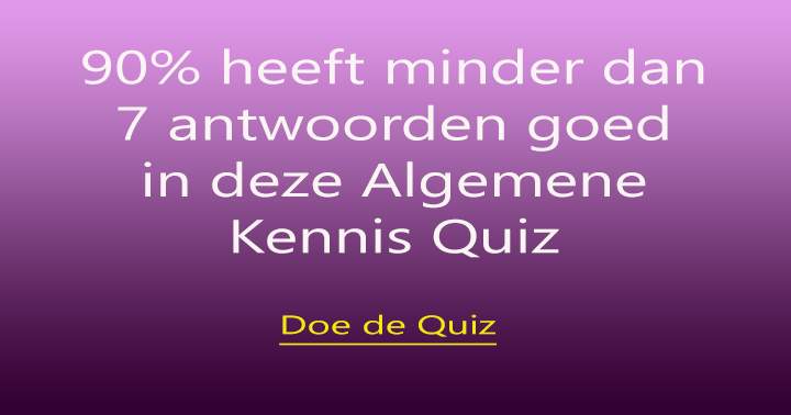 Banner for Behoor jij ook tot die 90%?