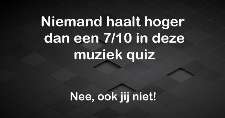 Banner for Niemand haalt een 8 of hoger!