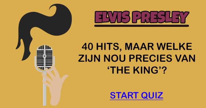 Banner for Welke hit is van Elvis?