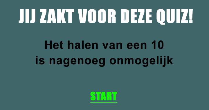 Banner for Een 10 halen is onmogelijk