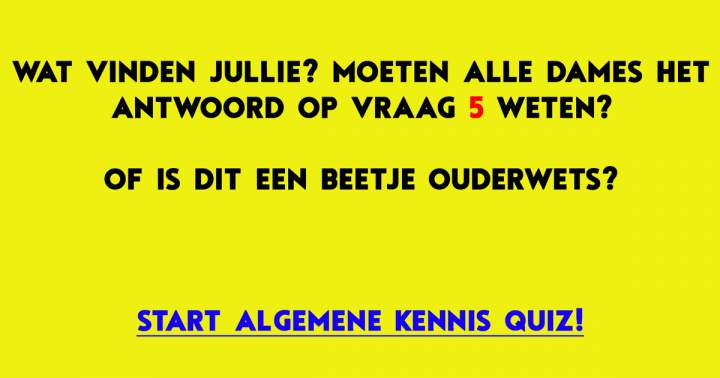 Banner for Algemene kennis quiz