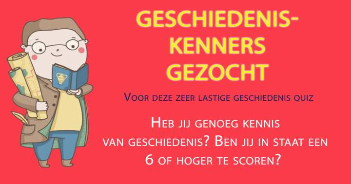 Banner for Zeer lastige quiz voor geschiedeniskenners