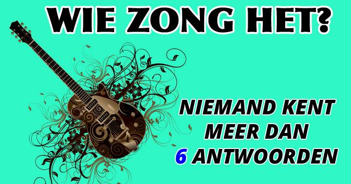 Banner for Nog niemand wist er meer dan 6 in deze muziekquiz!