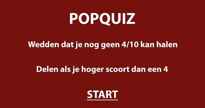 Popmuziek quiz