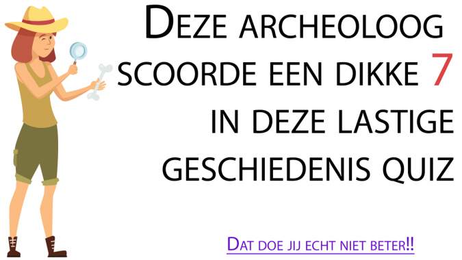 Banner for Uitdagende Geschiedenisquiz