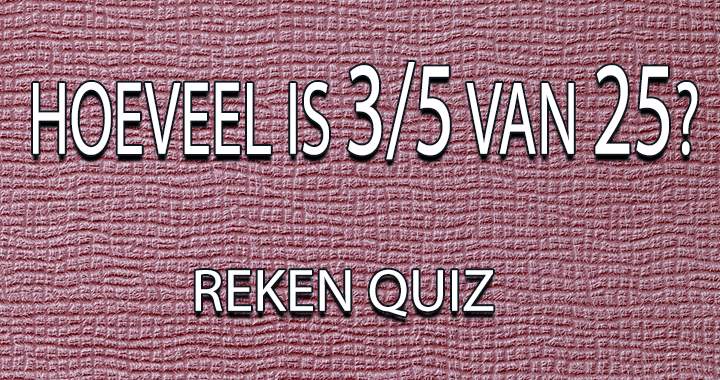 Banner for Reken Quiz