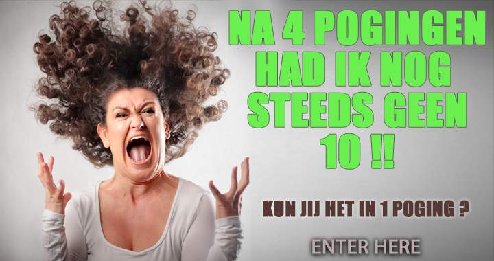 Banner for Pak jij die dikke 10 in 1 poging?